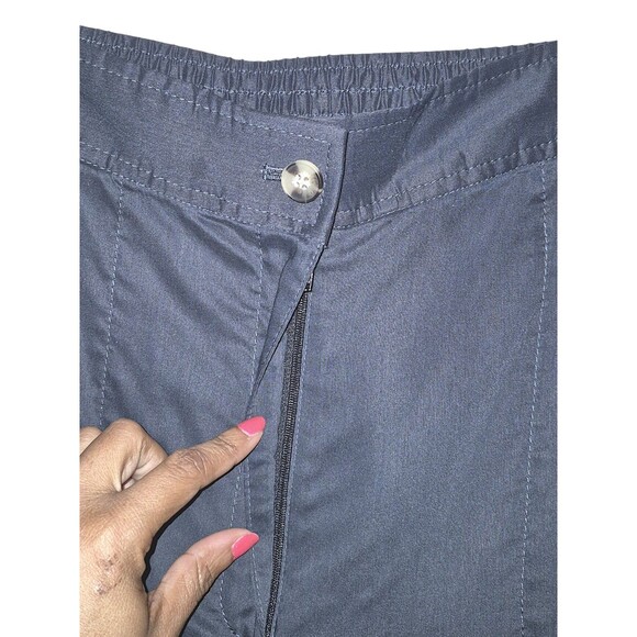 Club Monaco Navy High Waist Wide Leg Cropped Trouser Business Social Pant  14 - Picture 3 of 5